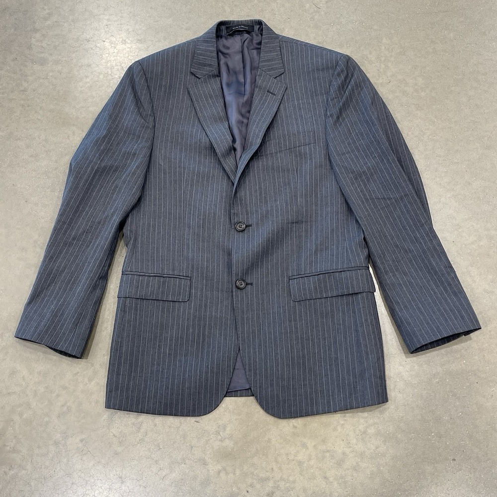 Ralph Lauren BLACK‎ LABEL Slim Jacket Blazer Mens38R Wool pinstripe Sport Coat